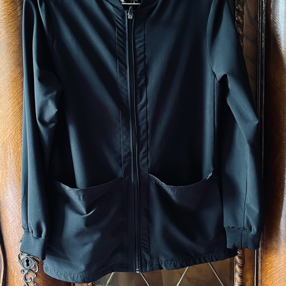 ADAR Black Bomber Scrub Jacket - Picture 6 of 8